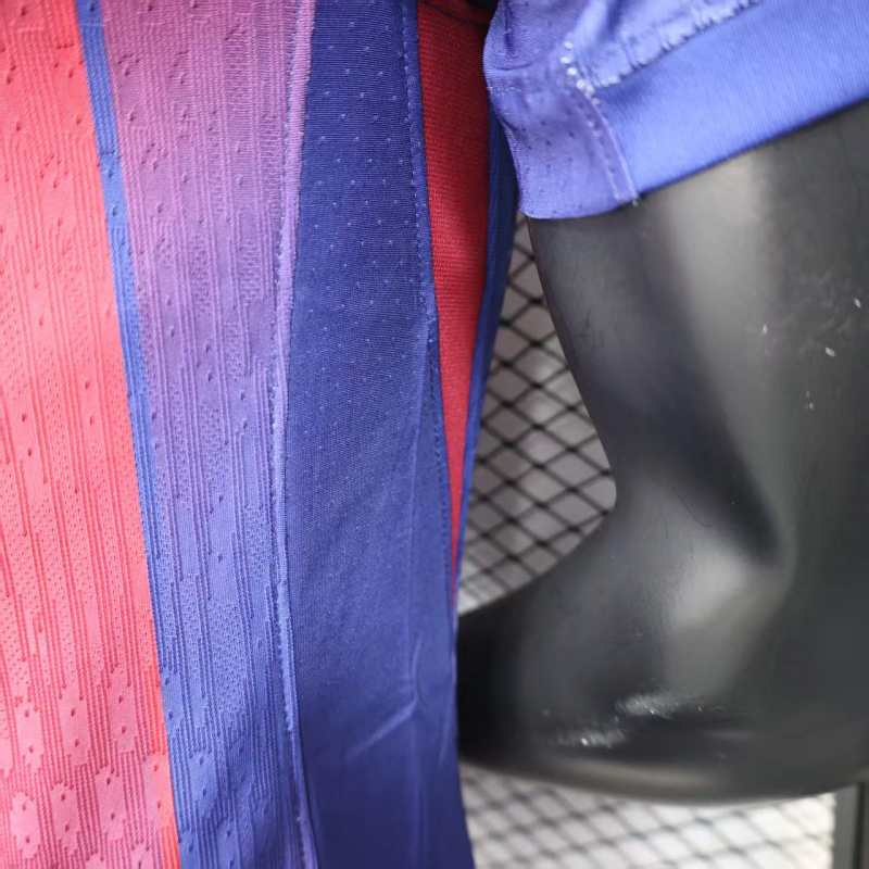 25-26 Barcelona Red Blue Home Soccer Jersey