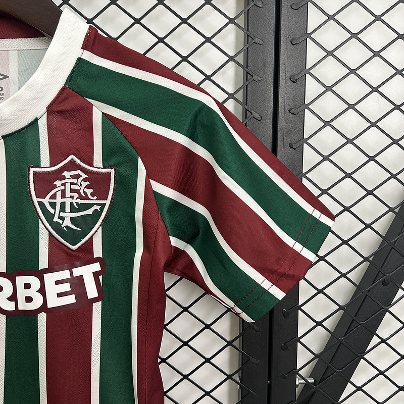 25-26 Fluminense FC Home Kids Kit Jersey+Shorts