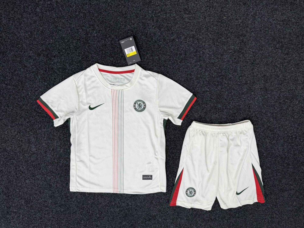 25-26 Chelsea Away Soccer Kids Kit Jersey+Shorts