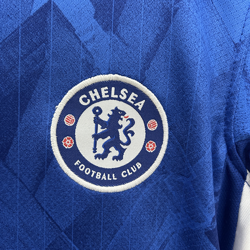 25-26 Chelsea Home Soccer Kids Kit Jersey+Shorts