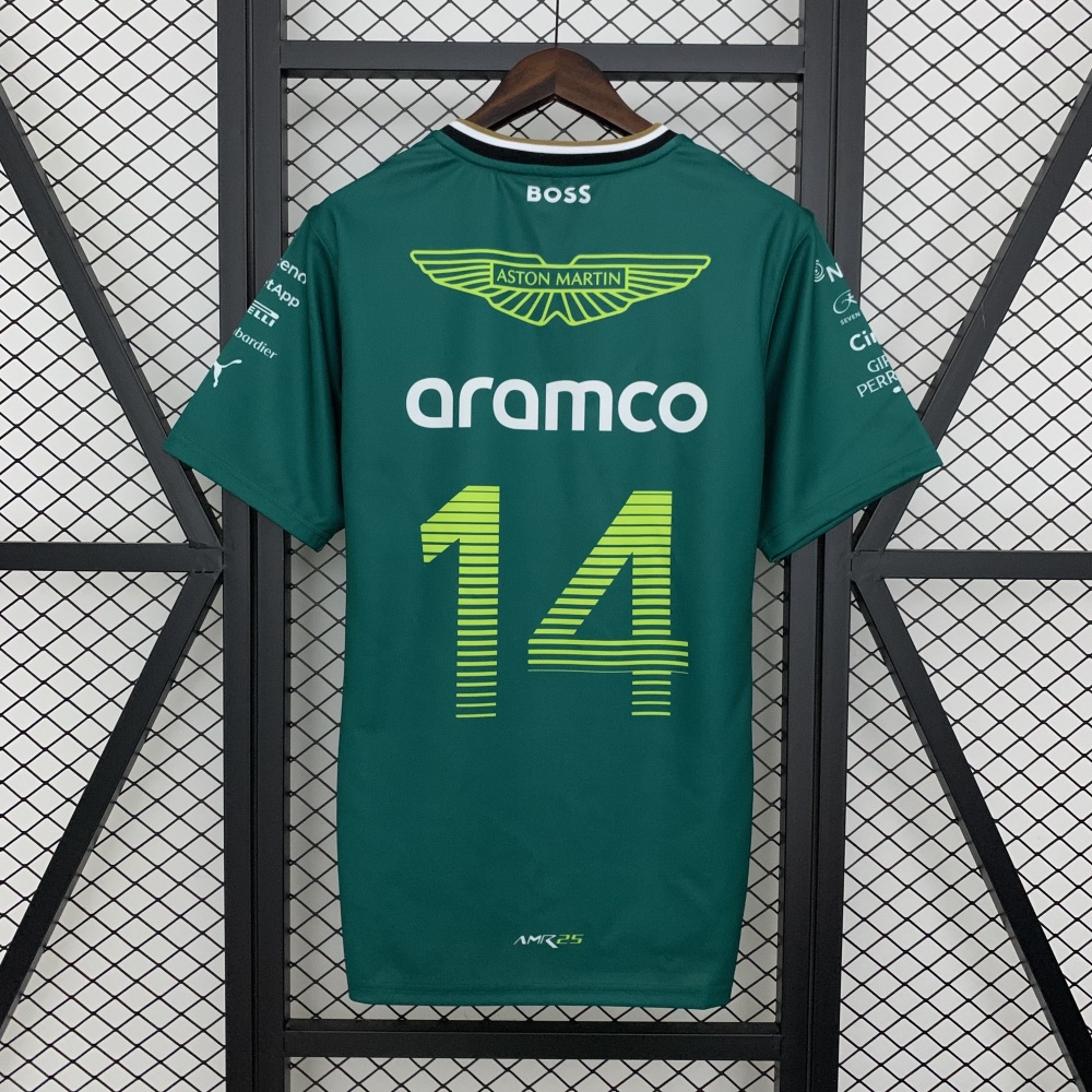 Aston Martin F1 Racing Team Fernando Alonso Driver T-Shirt 2025
