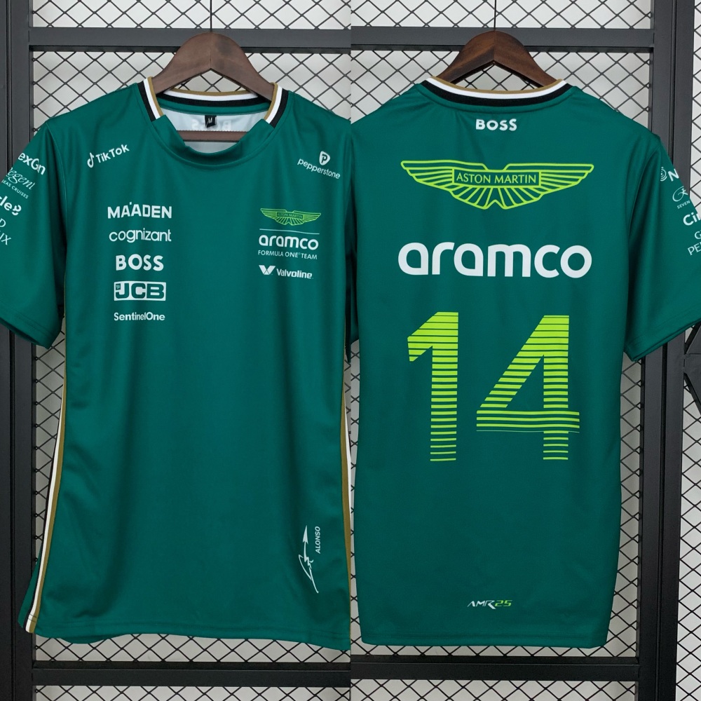 Aston Martin F1 Racing Team Fernando Alonso Driver T-Shirt 2025