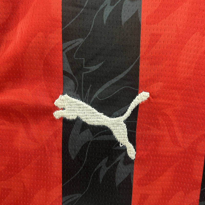 25-26 AC Milan Home Soccer Kids Kit Jersey+Shorts