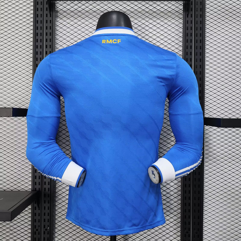 25-26 Real Madrid Third Away Soccer Jersey Player Version Long Sleeve