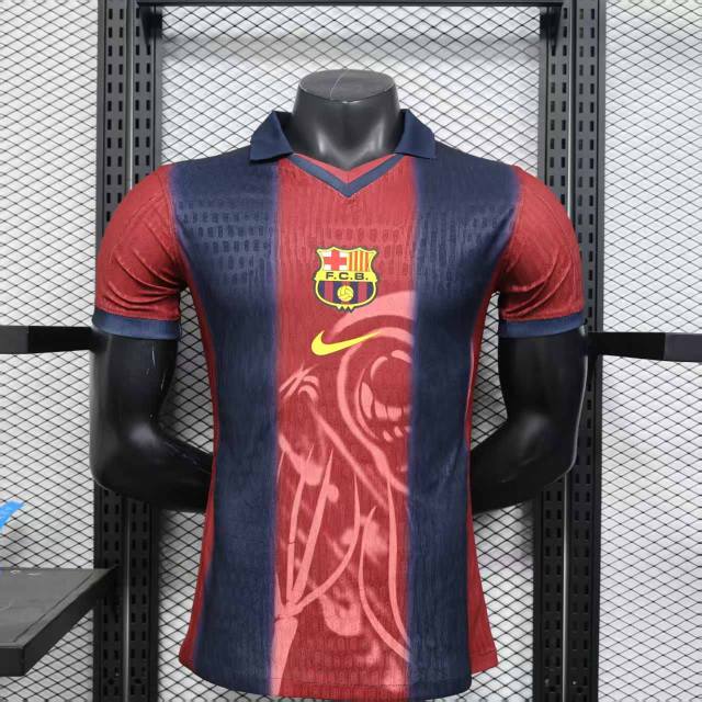 CJ X FC BARCELONA RETRO 2000/01 HOME SKELETON JERSEY