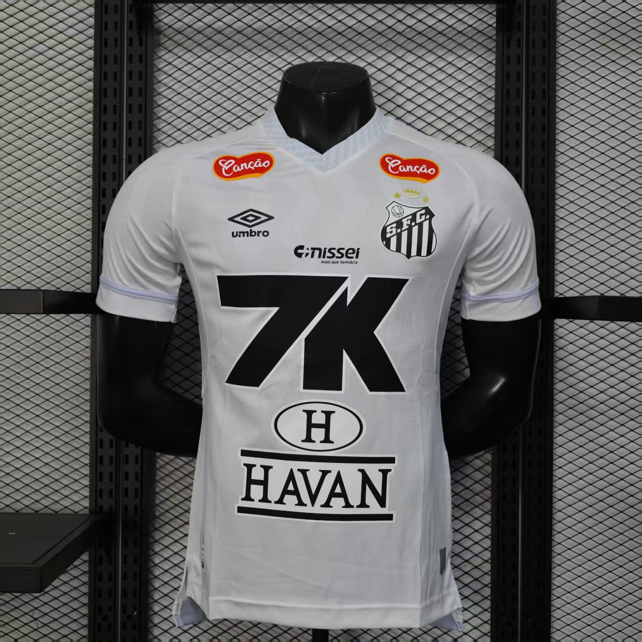 25-26 Santos FC Home Soccer Jersey with All Sponsors Player Version
