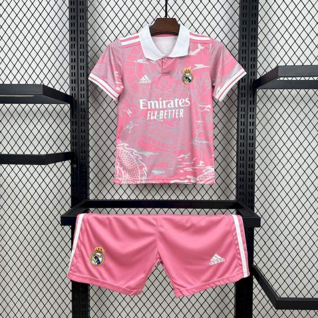 23-24 Real Madrid Pink Dragon Special Edition (Jersey+Shorts)