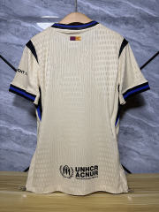 25-26 Barcelona Away Player Version Soccer Jersey Correct Logo