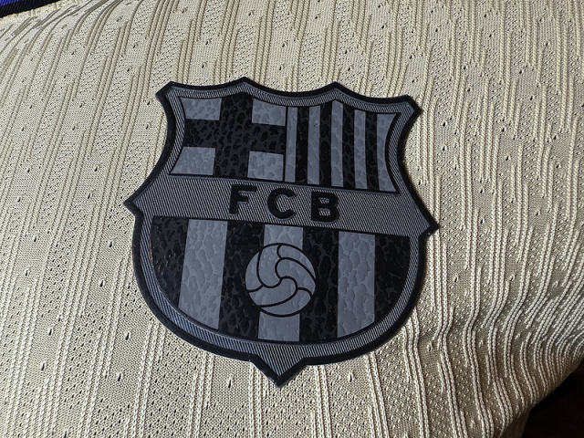 25-26 Barcelona Away Player Version Soccer Jersey Correct Logo