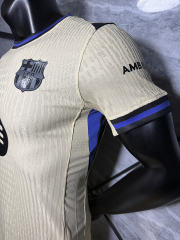 25-26 Barcelona Away Player Version Soccer Jersey Correct Logo