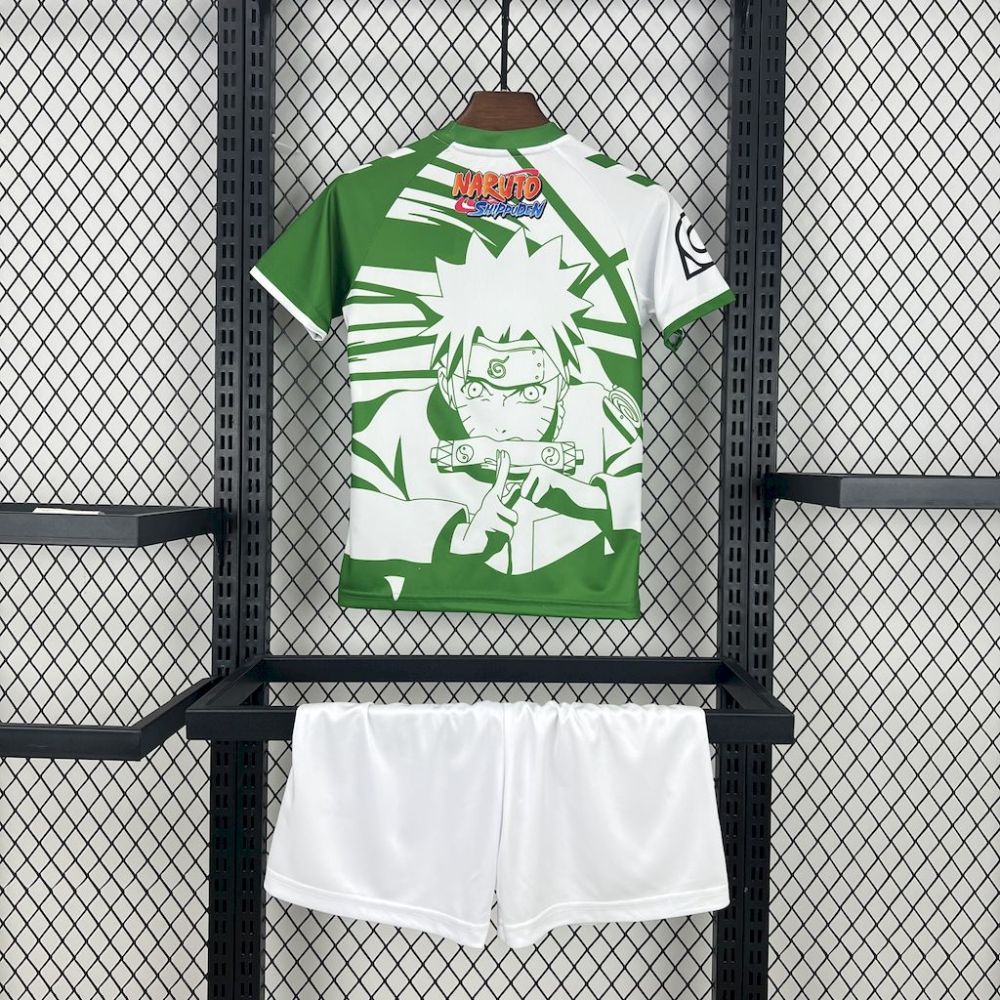 25-26 Real Betis x Naruto Special Edition Kids Kit Jersey+Shorts