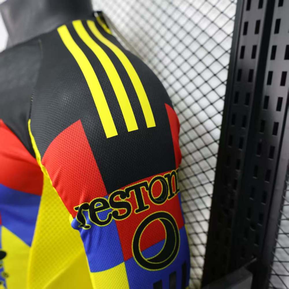 25-26 Club America  Home Soccer Jersey Player Version Long Sleeve