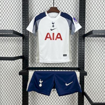 25-26 Tottenham Hotspur Home Soccer Kids Kit Jersey+Shorts