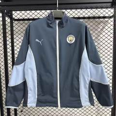 2025/2026 Manchester City Reversible Windbreaker Blue Soccer Jersey 1:1 Thai Quality