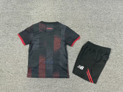 25-26 Bayer 04 Leverkusen Home Soccer Kids Kit Jersey+Shorts