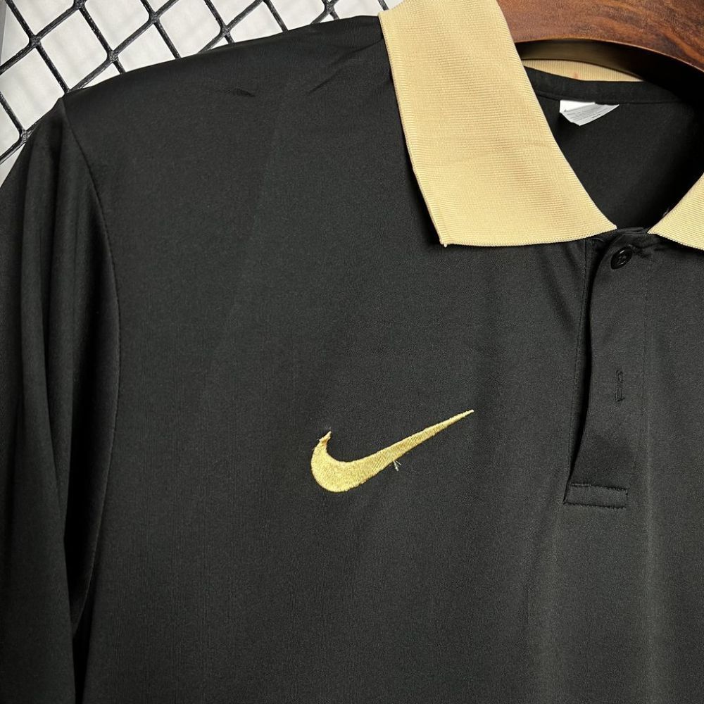 24-25 Barcelona Special Black Polo Soccer Jersey