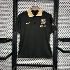 24-25 Barcelona Special Black Polo Soccer Jersey