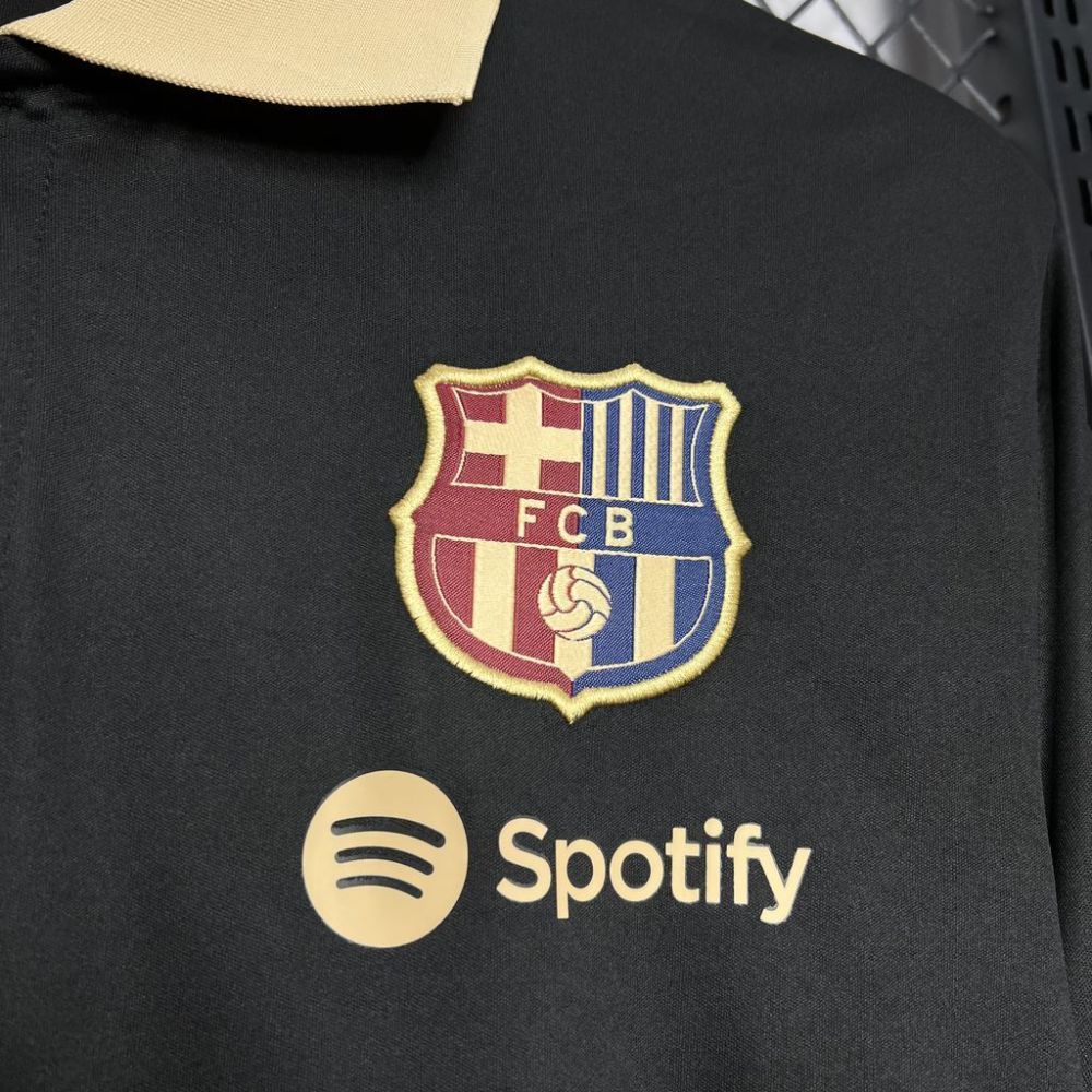 24-25 Barcelona Special Black Polo Soccer Jersey