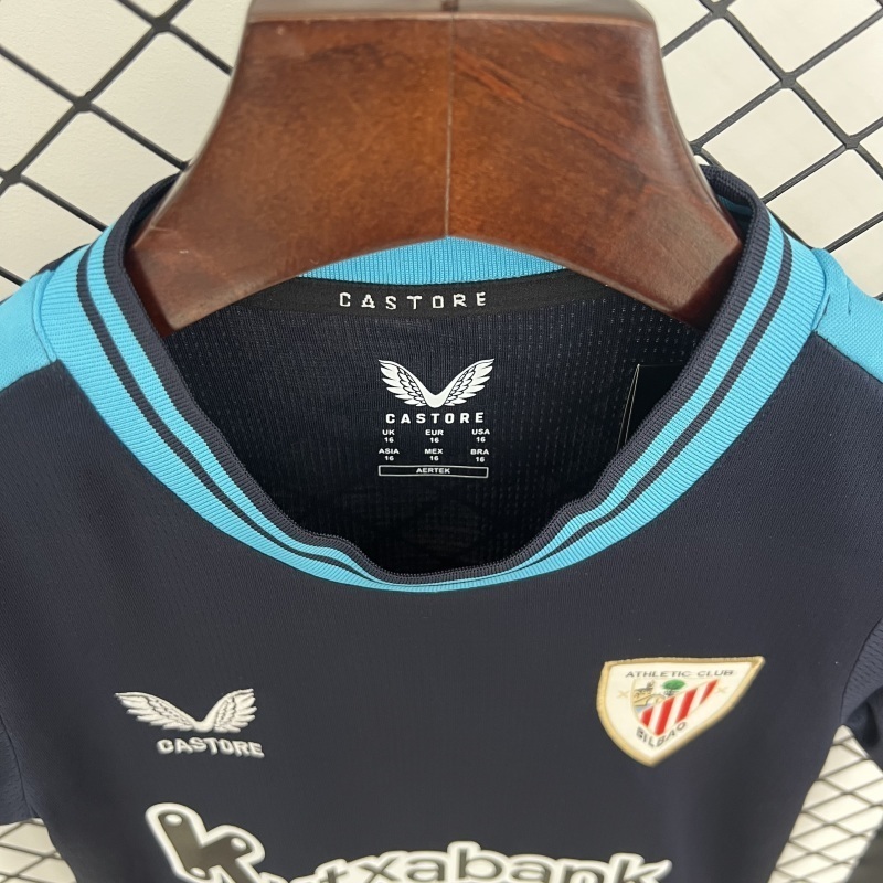 25-26 Athletic Club de Bilbao Away Soccer Kids Kit Jersey+Shorts