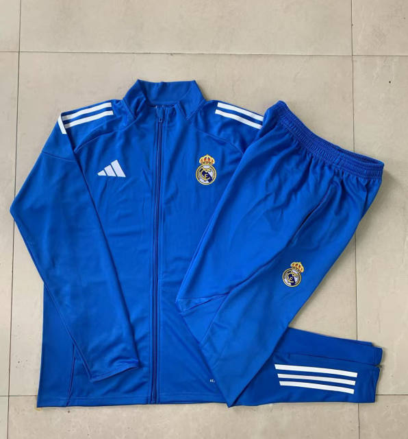 2025-26 Real Madrid Training Jacket Set Blue