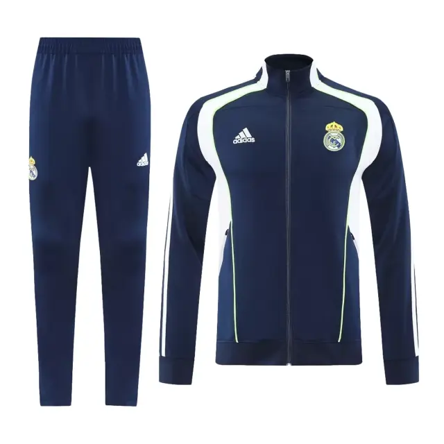 2025-26 Real Madrid Training Tracksuit Kit(Jacket+Pants) 03 Navy