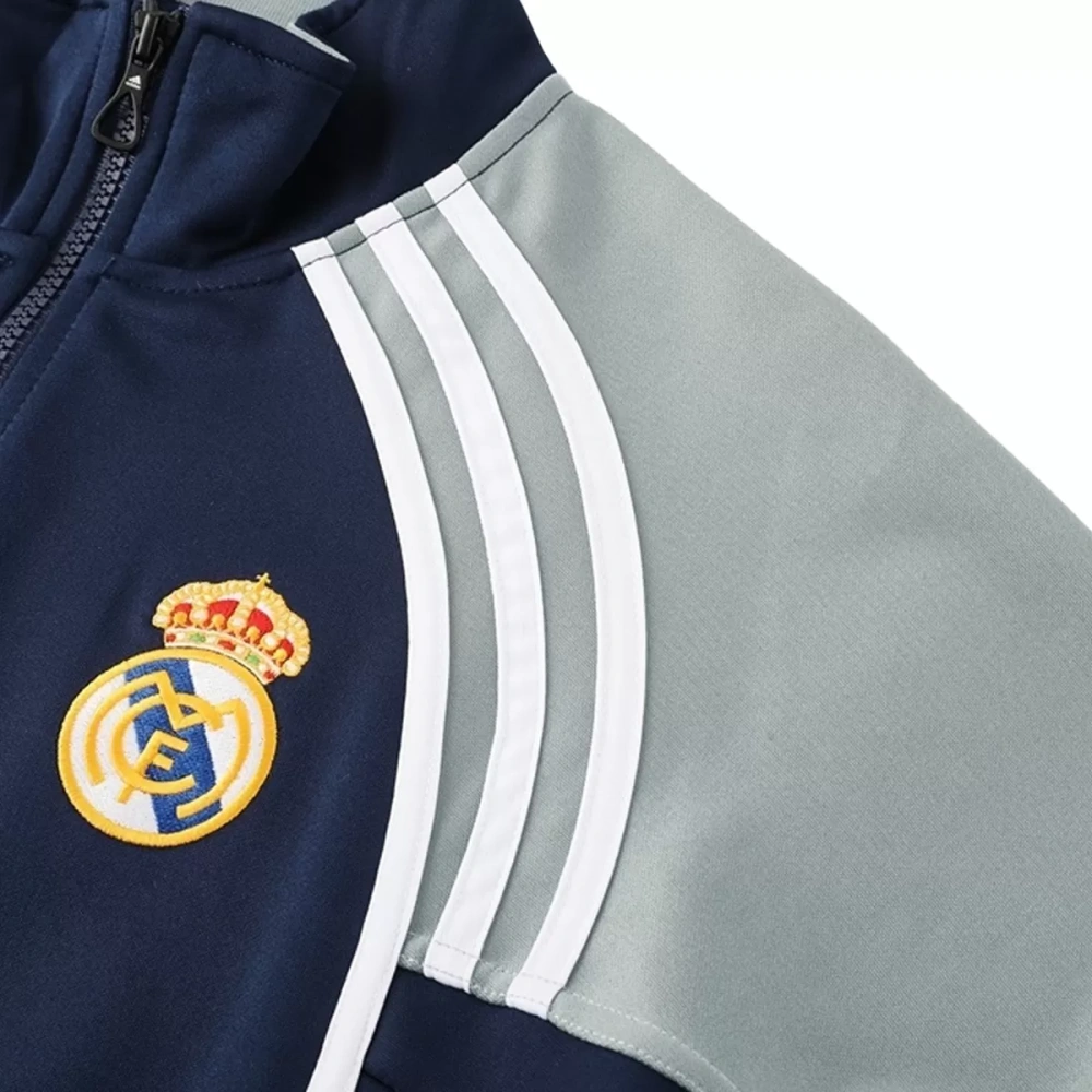 2025-26 Real Madrid Training Tracksuit Kit(Jacket+Pants) 06 Navy
