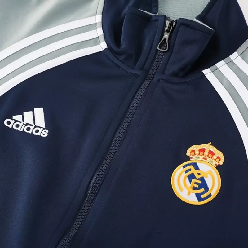 2025-26 Real Madrid Training Tracksuit Kit(Jacket+Pants) 06 Navy