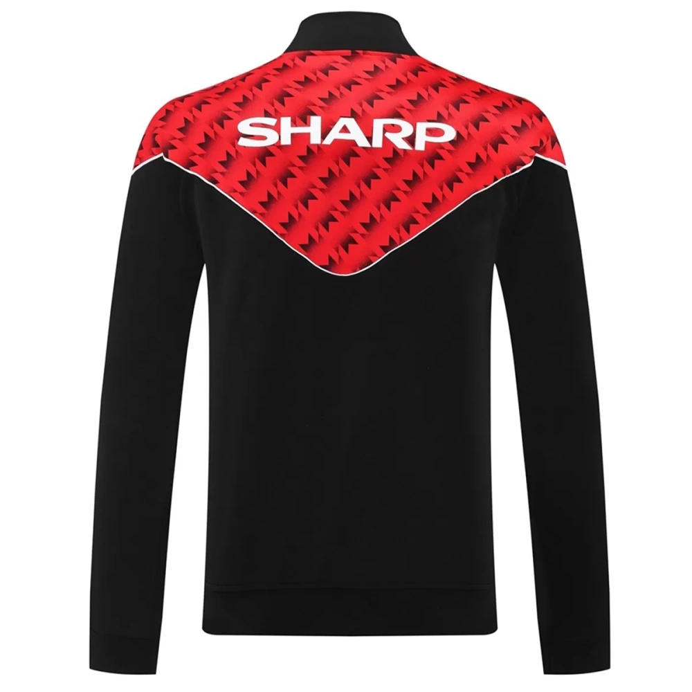2025-26 Manchester United Training Tracksuit Kit (Jacket+Pants) 05 Red&Black