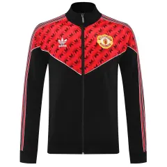 2025-26 Manchester United Training Tracksuit Kit (Jacket+Pants) 05 Red&amp;Black