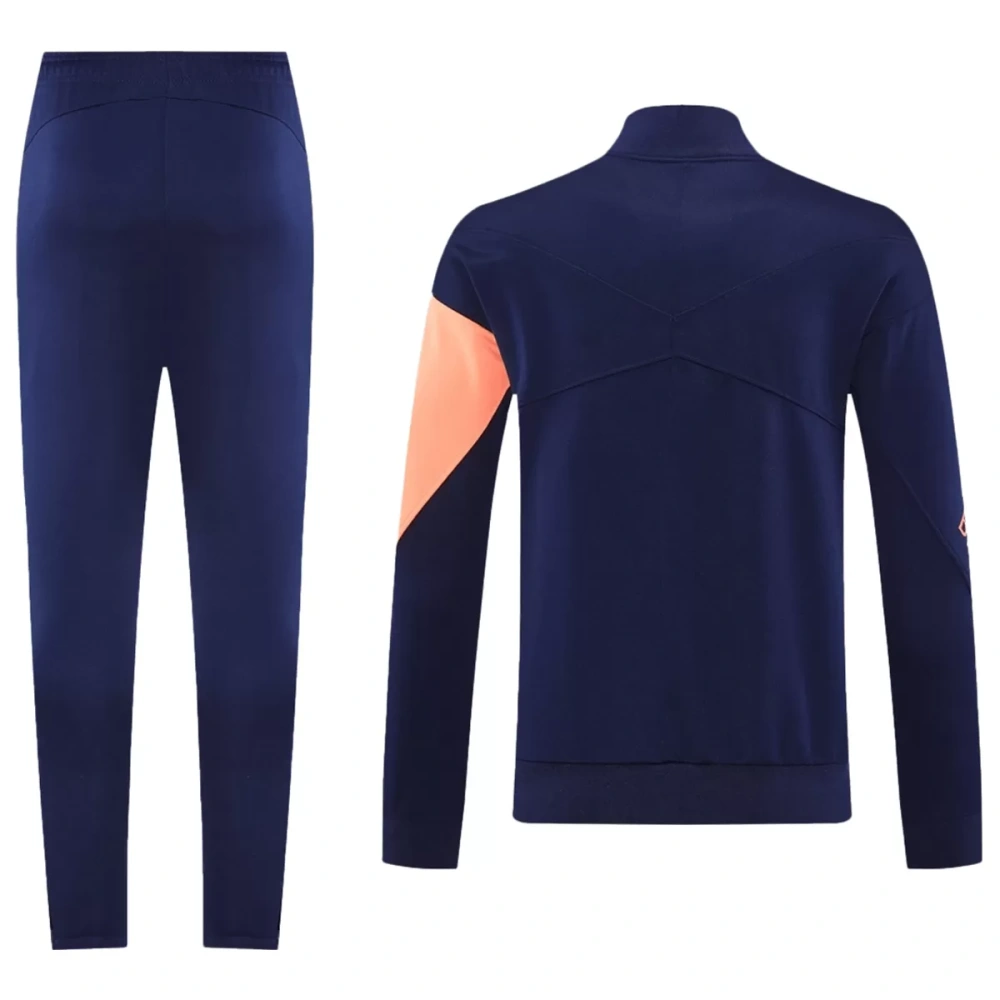 25-26 Barcelona Training Tracksuit Kit(Jacket+Pants) Navy&Orange