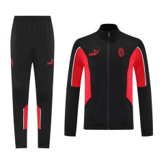 25-26 AC Milan Training Tracksuit Kit(Jacket+Pants) Black