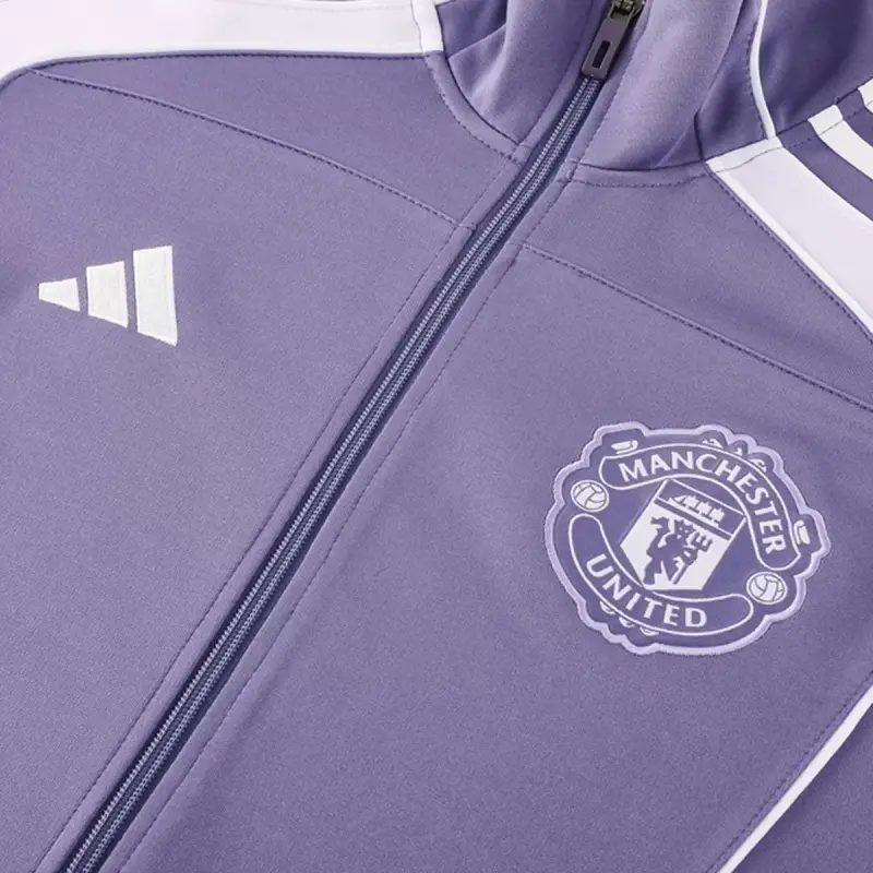 25-26 Manchester United Training Tracksuit Kit(Jacket+Pants) Purple