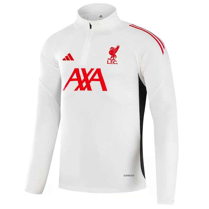 25-26 Liverpool 1/4 Zipper Sweat Kit(Top+Pants) White