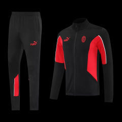 25-26 AC Milan Training Tracksuit Kit(Jacket+Pants) Black