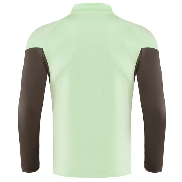 25-26 Real Madrid 1/4 Zipper Sweat Kit(Top+Pants) Green