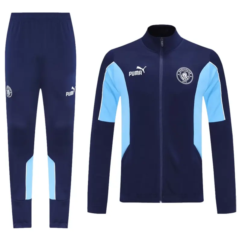 25-26 Manchester City Training Tracksuit Kit(Jacket+Pants) Navy