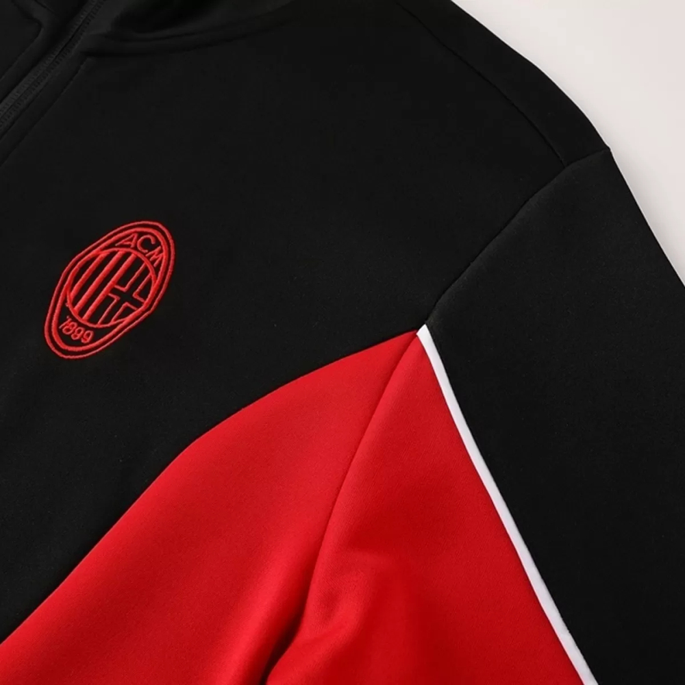 25-26 AC Milan Training Tracksuit Kit(Jacket+Pants) Black