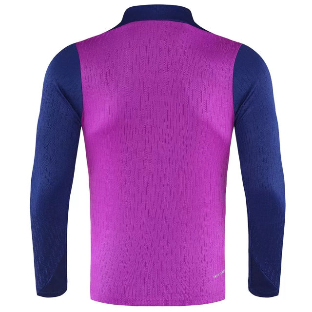 25-26 Barcelona 1/4 Zipper Sweat Kit(Top+Pants) Purple