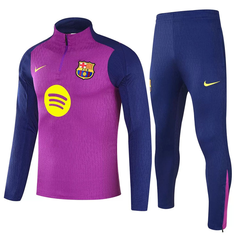 25-26 Barcelona 1/4 Zipper Sweat Kit(Top+Pants) Purple