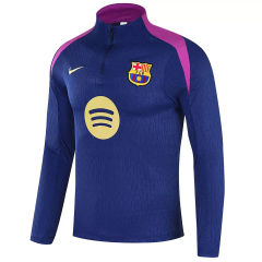 25-26 Barcelona 1/4 Zipper Sweat Kit(Top+Pants) Navy