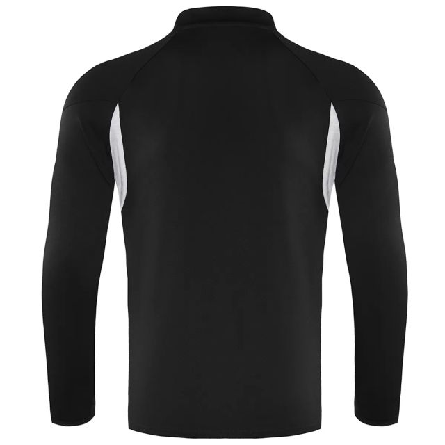 25-26 Real Madrid 1/4 Zipper Sweat Kit(Top+Pants) Black