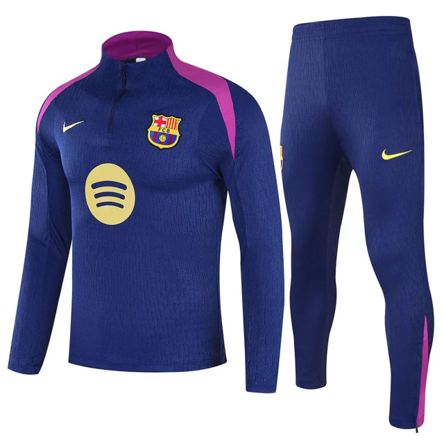 25-26 Barcelona 1/4 Zipper Sweat Kit(Top+Pants) Navy