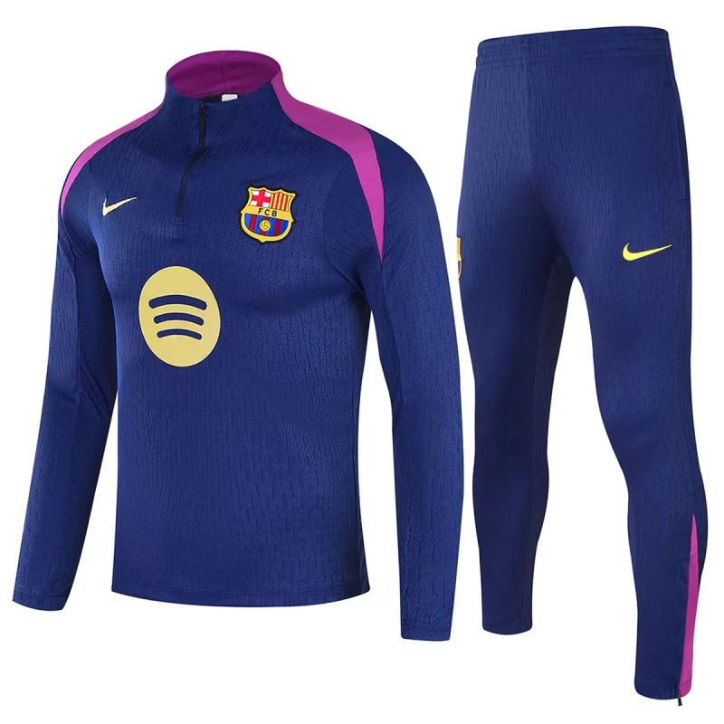 25-26 Barcelona 1/4 Zipper Sweat Kit(Top+Pants) Navy