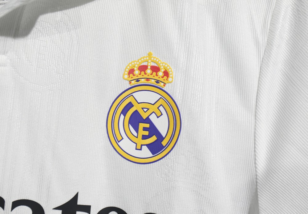 22-23 Real Madrid Home Retro Jersey Player Edition Long Sleeve