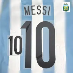 2012-13 Argentina Home Name Number Set #10