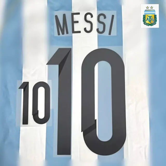 2012-13 Argentina Home Name Number Set #10