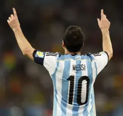 2012-13 Argentina Home Name Number Set #10