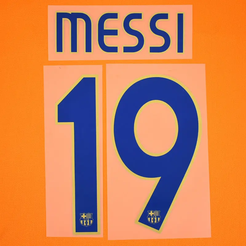 2007-08 Barcelona Third Name Number Set #19 MESSI