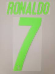 2019-20 Juventus "Palace" Name Number Set #7 RONALDO