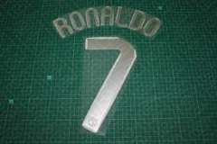 Manchester United 07/08 #7 RONALDO UEFA Chaimpons League HomeKit Nameset Printing